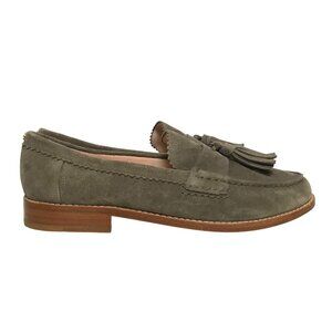 NEW Kate Spade New York Womens Suede Tassel Loafers Size 9.5 Gray